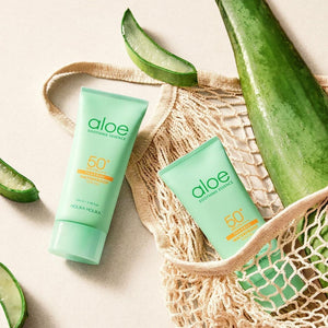 Bloqueador solar a prueba de agua de Aloe vera 50+ / Water Proof Sun Gel (SPF 50+)